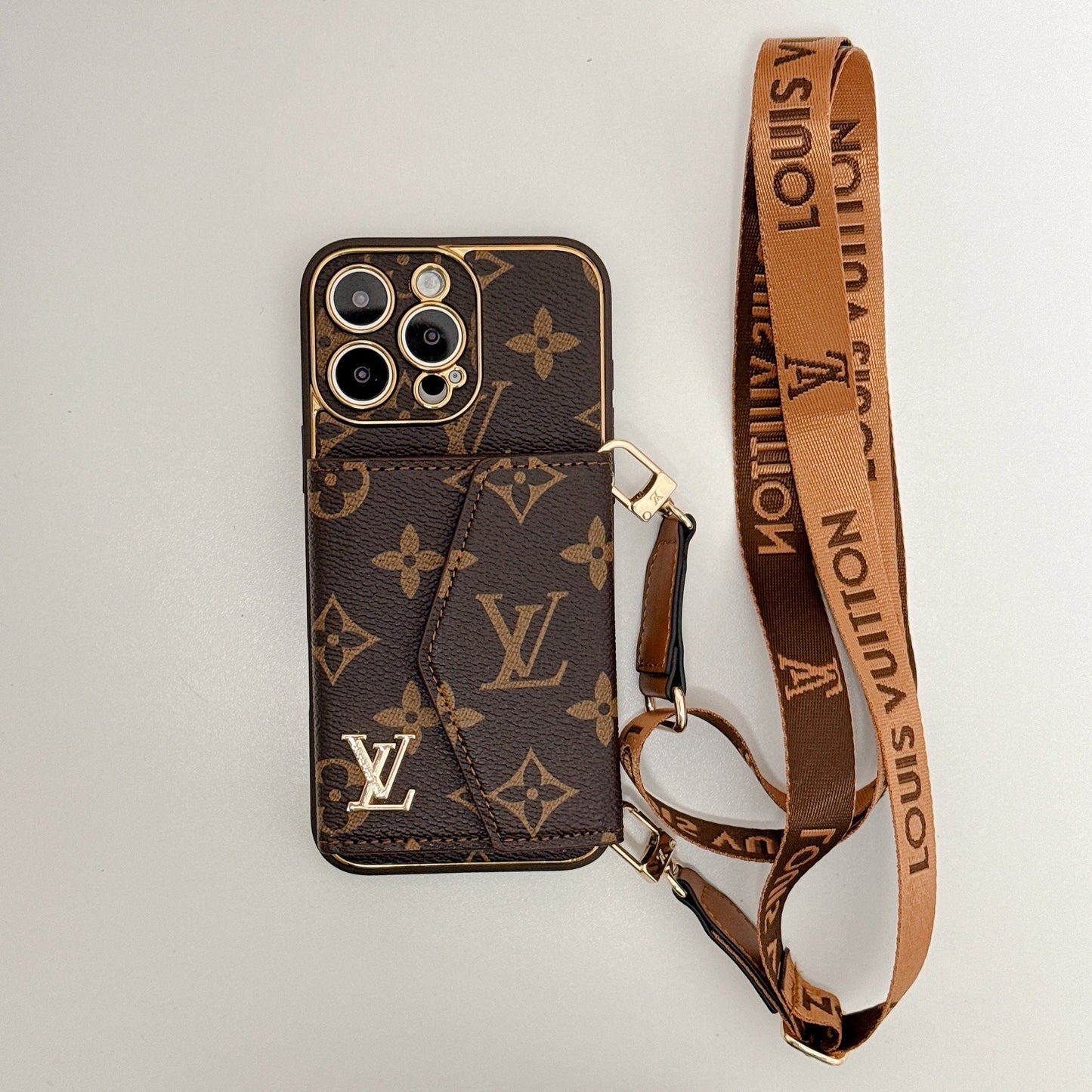 Luxury Monogram Canvas Leather Card Holder iPhone Cases mysite