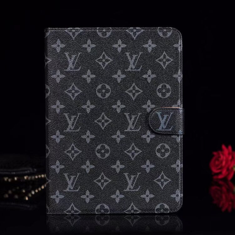Elegant Monogram Canvas Flip Cover Apple iPad Protective Leather Case mysite