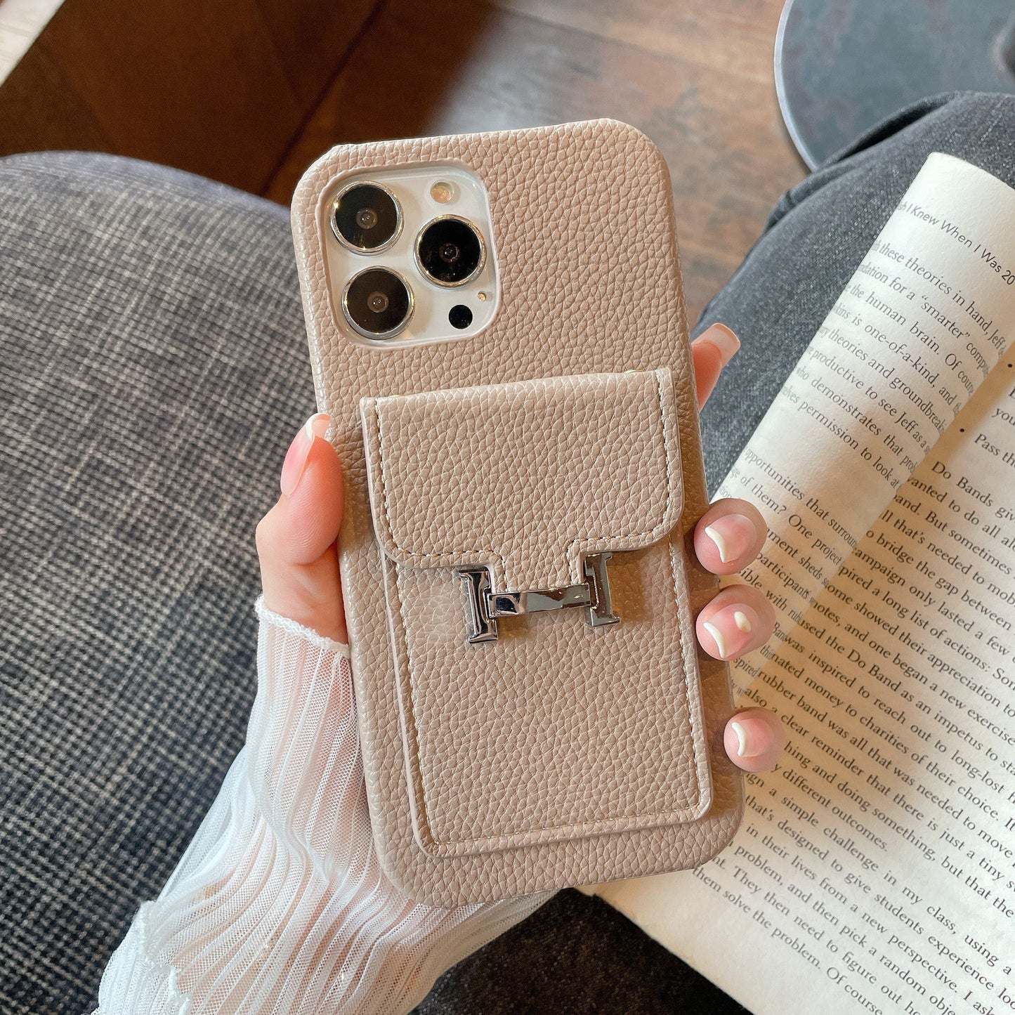 H Card Holder Leather iPhone Case mysite
