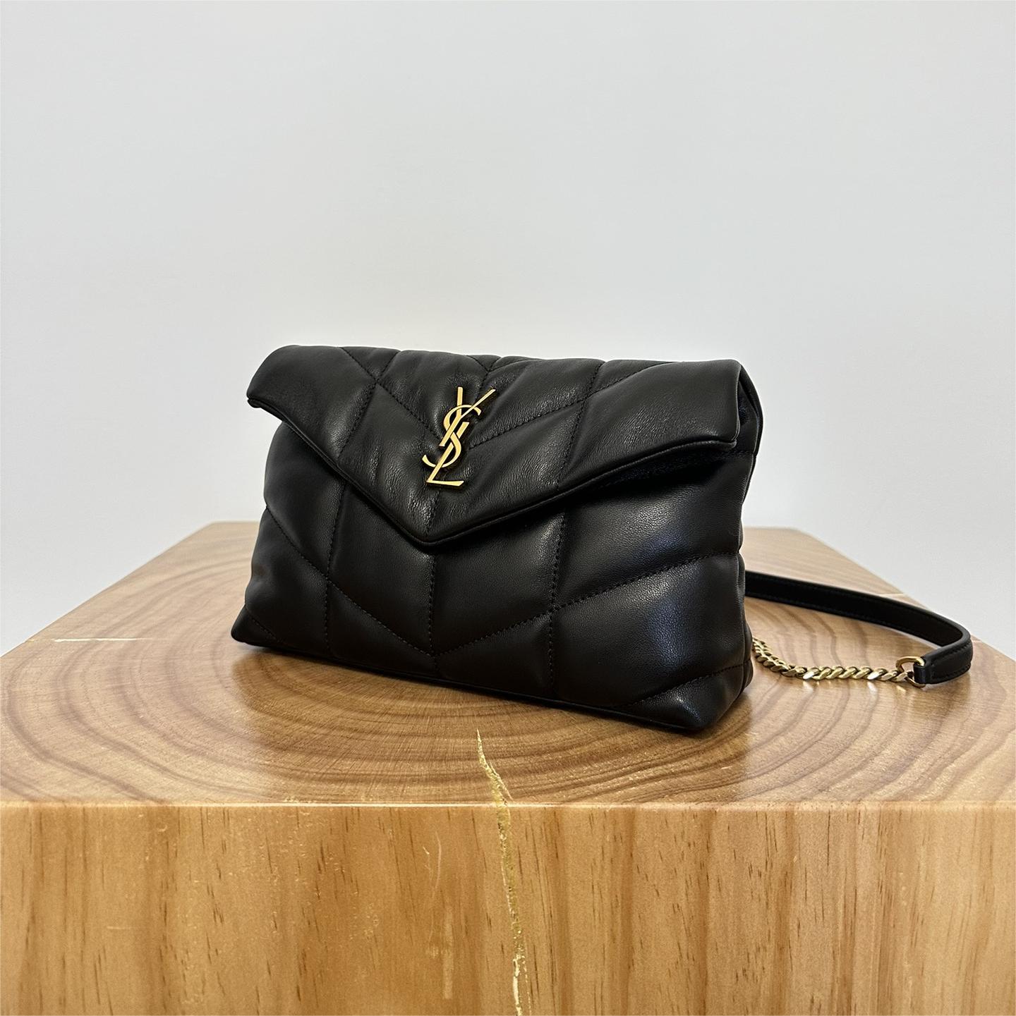 YSL | Loulou Puffer Toy Bag In Quilted Lambskin Gold Hardware Size 23x15.5x8.5 mysite