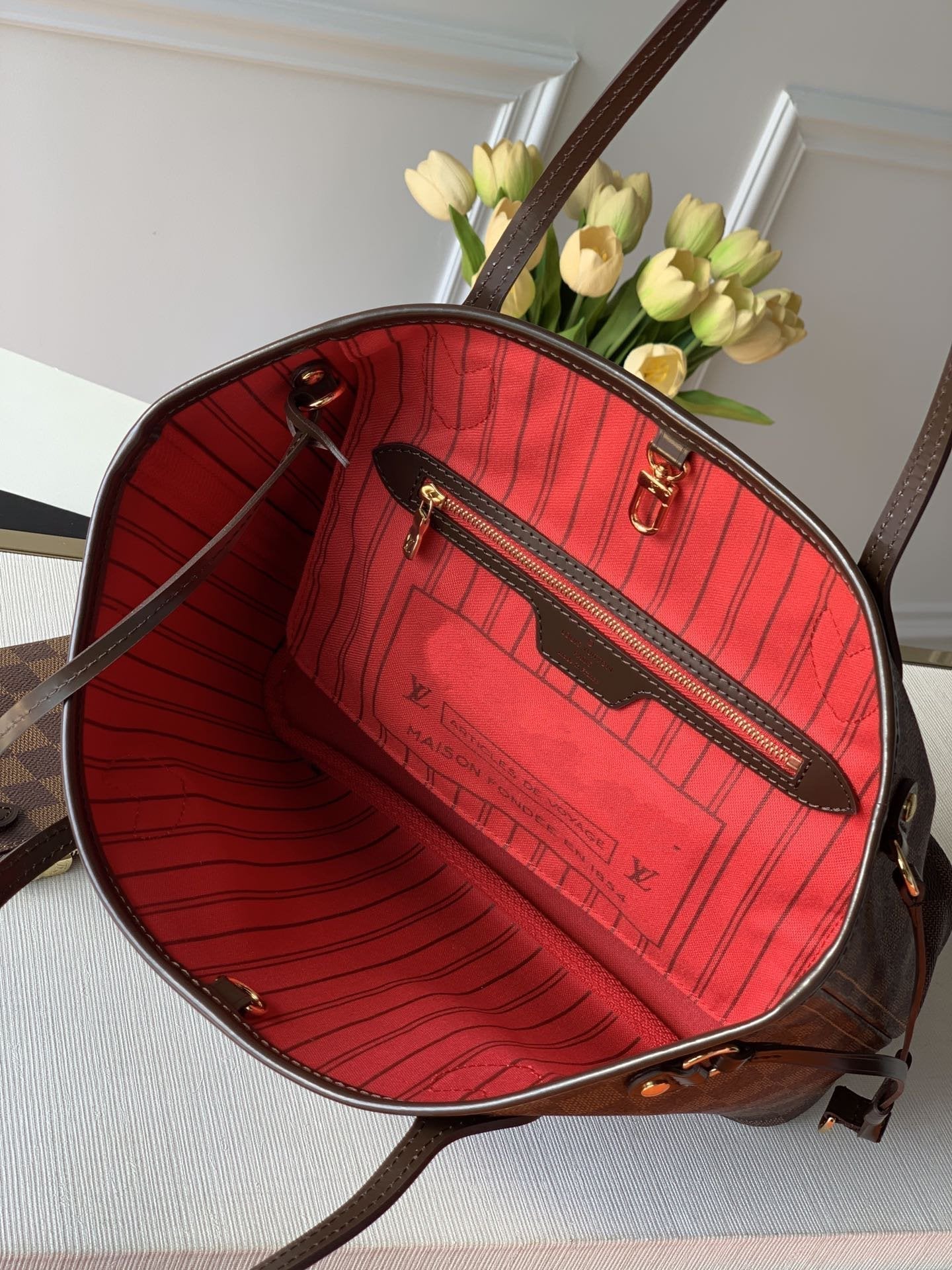 NEVER FULL MM WITH DUSTBAG DAMIER EBENE CANVAS 29CM mysite