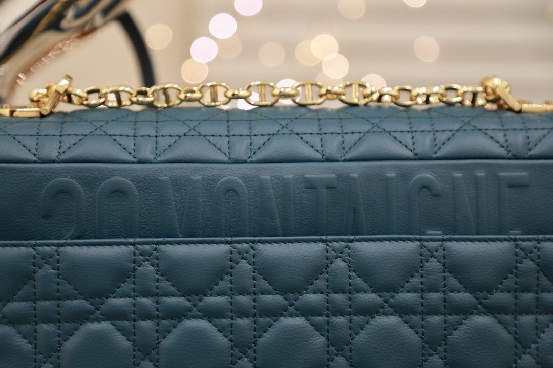 LARGE CARO BAG 28 DEEP OCEAN BLUE SUPPLE CANNAGE CALFSKIN mysite