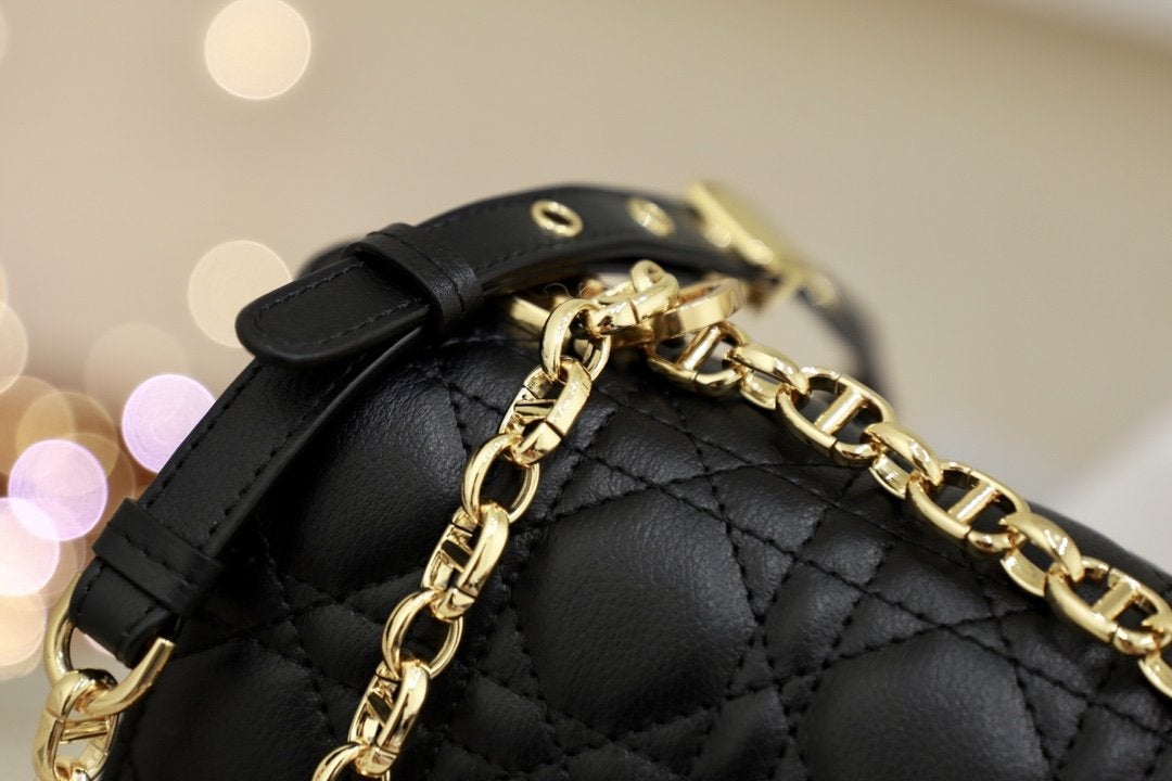 LARGE CARO BAG 28 BLACK SUPPLE CANNAGE CALFSKIN mysite