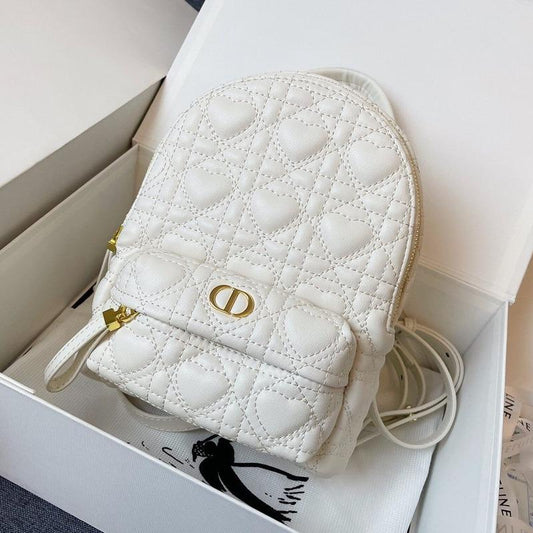 SMALL BACKPACK WHITE CANNAGE LAMBSKIN mysite