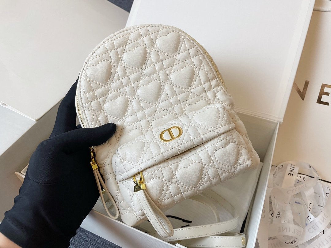 SMALL BACKPACK WHITE CANNAGE LAMBSKIN mysite