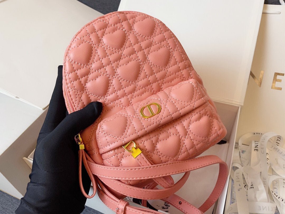 SMALL BACKPACK PINK CANNAGE LAMBSKIN mysite