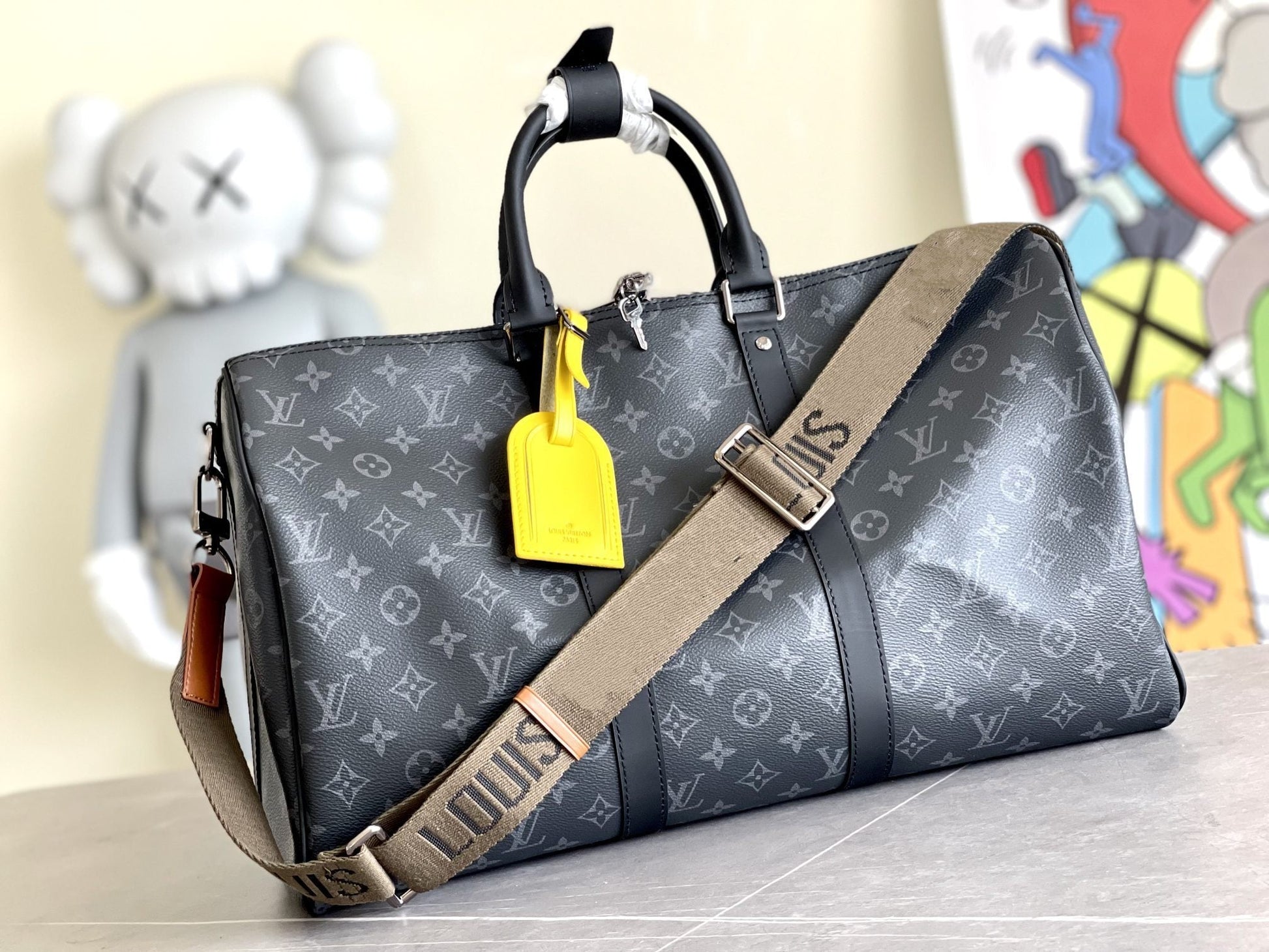 KEEPALL 45 BANDOULIERE MONOGRAM ECLIPSE mysite