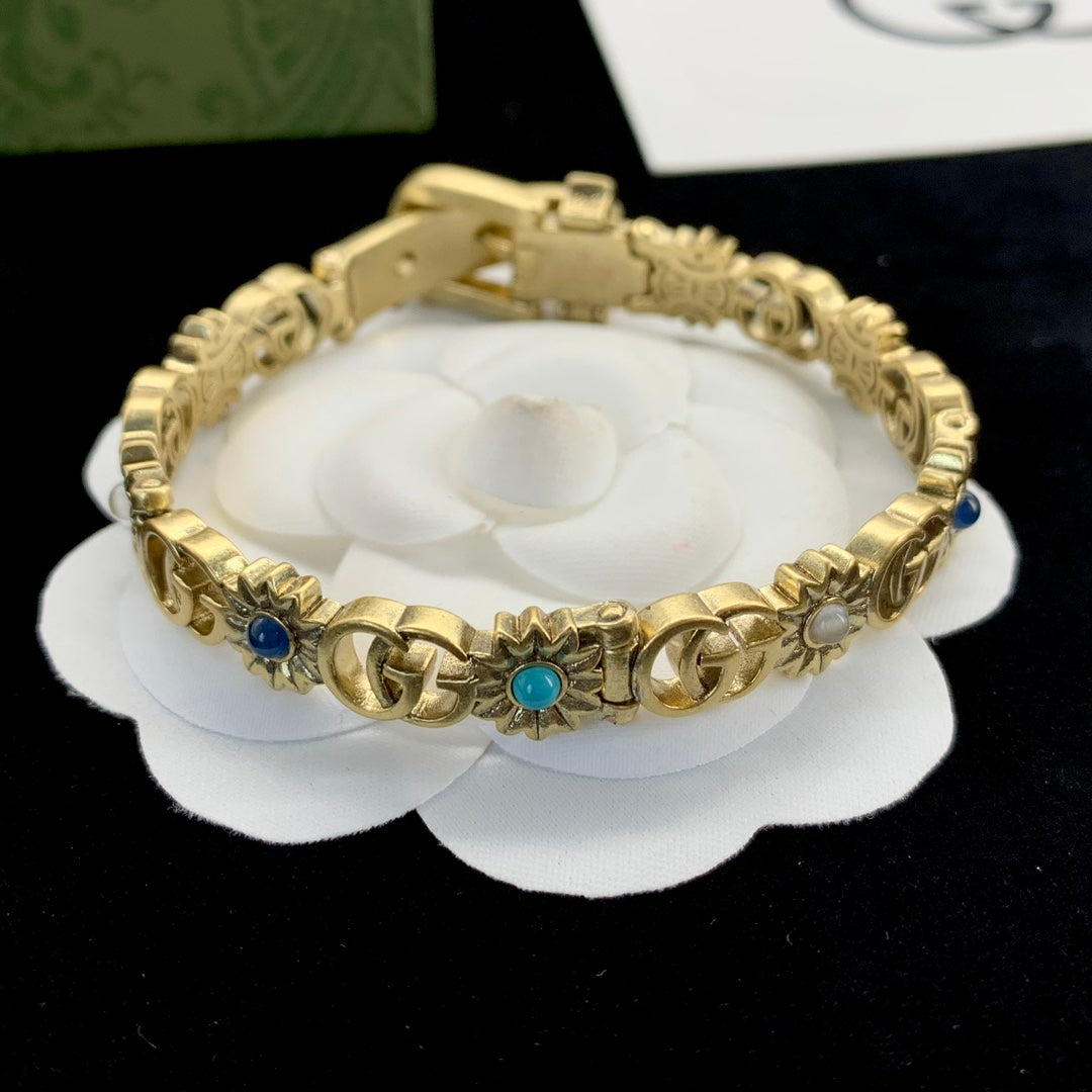 Classic Belt Sunflower Pattern Bracelet-s mysite