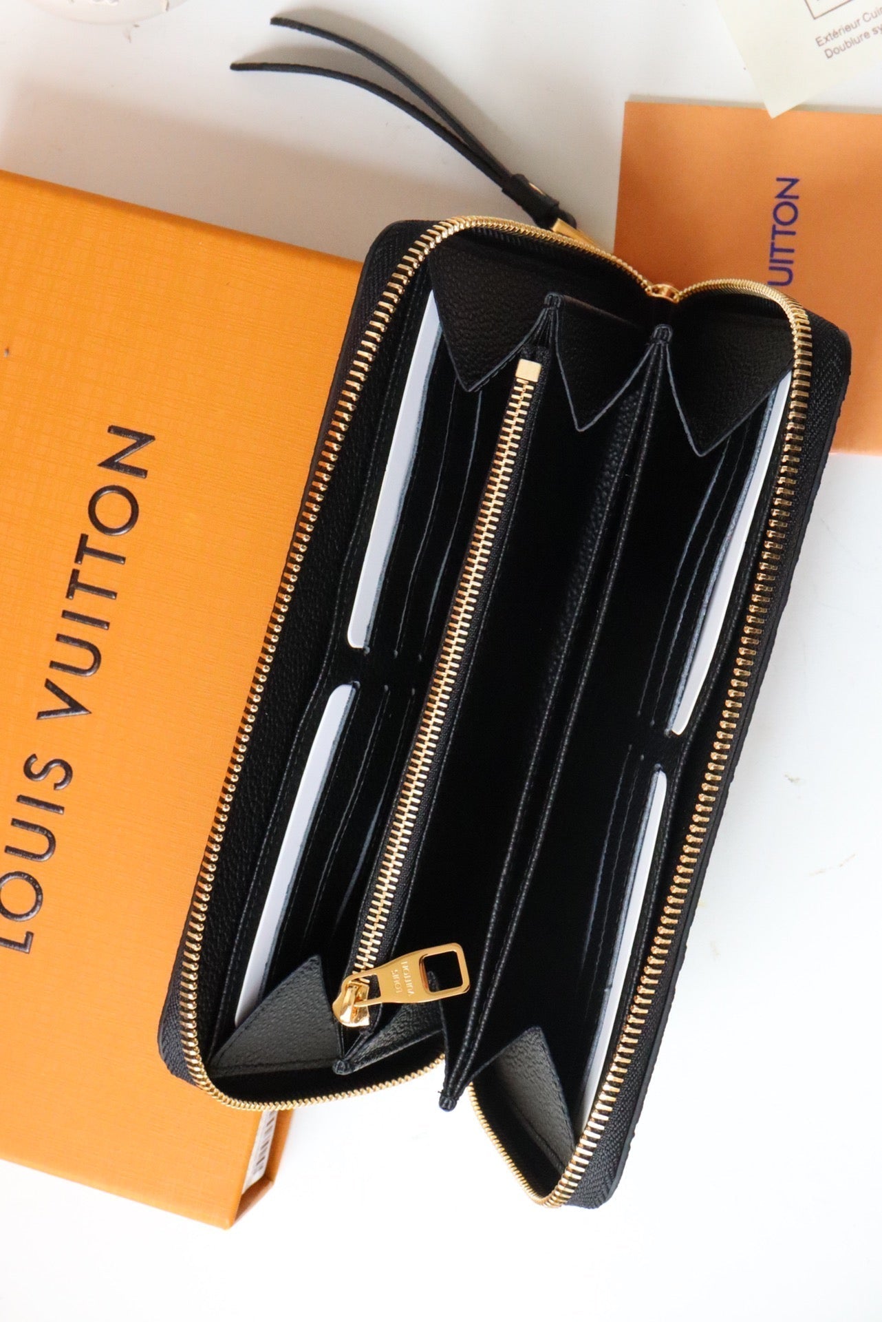 LV ZIPPY WALLET LONG PURSE BLACK MONOGRAM EMPREINTE LEATHER mysite