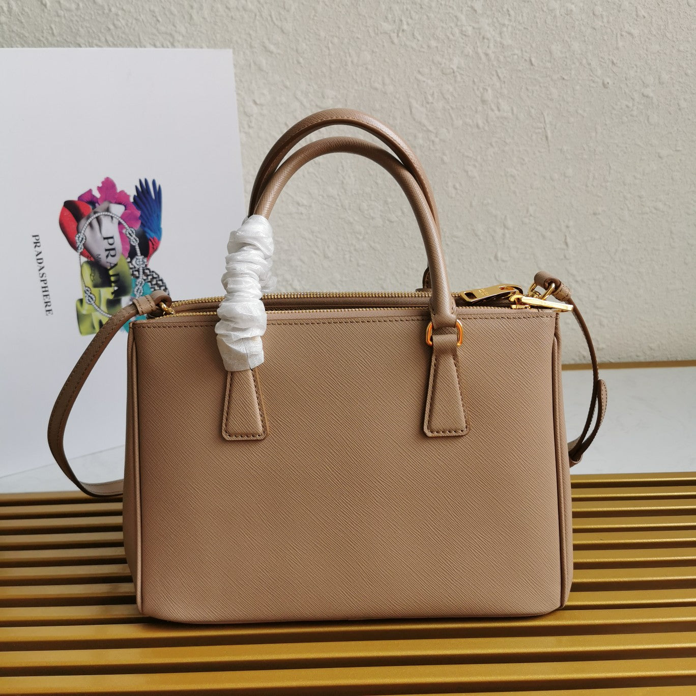 MEDIUM GALLERIA 28 BROWN SAFFIANO LEATHER mysite