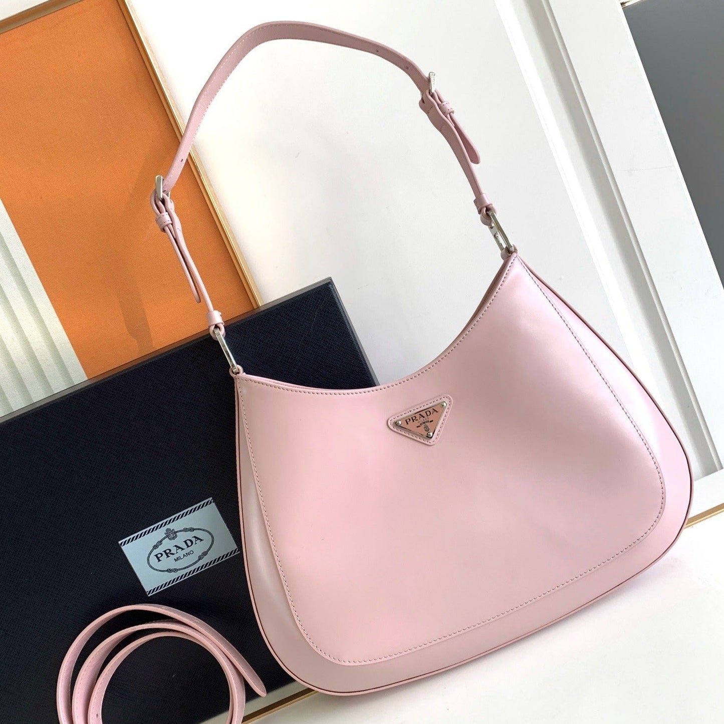 CLEO 30 PINK BRUSHED LEATHER SHOULDER BAG mysite