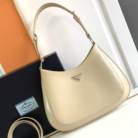 CLEO 30 BEIGE BRUSHED LEATHER SHOULDER BAG mysite
