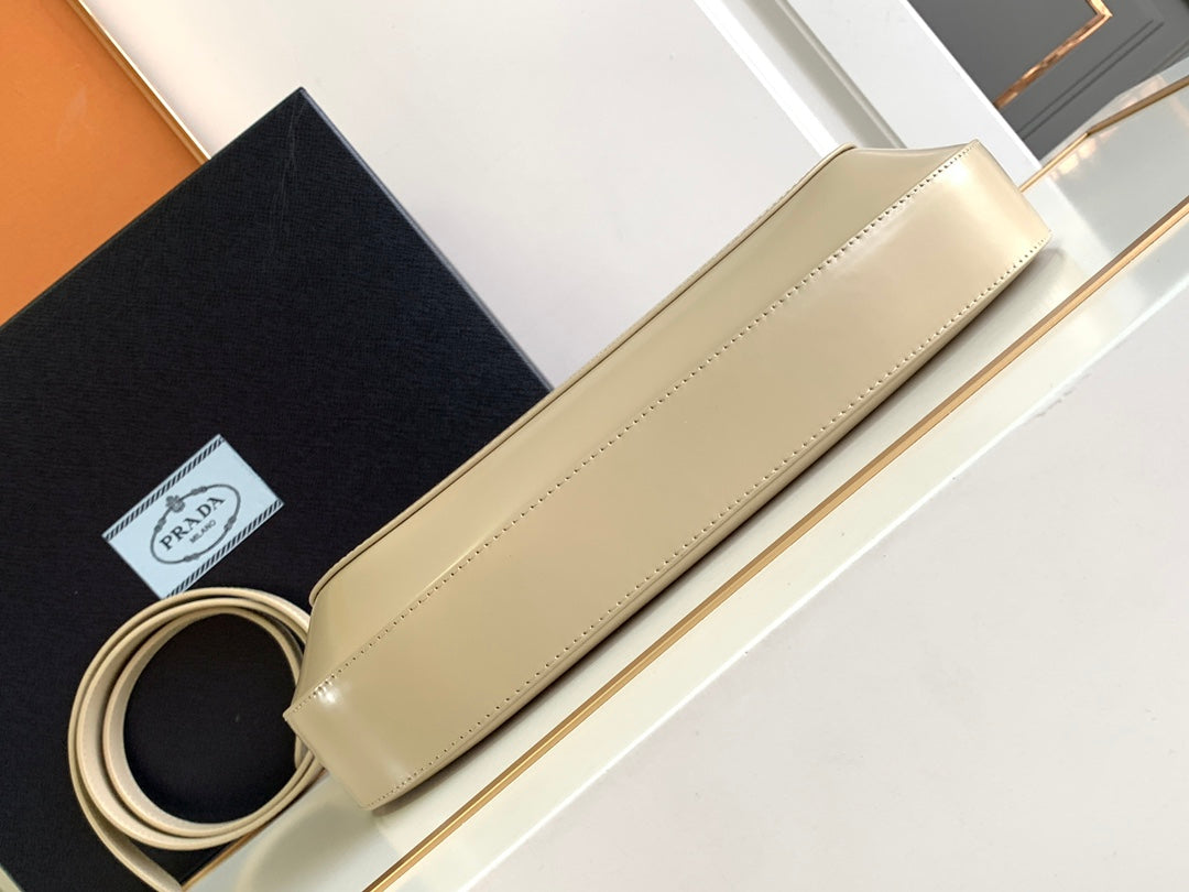 CLEO 30 BEIGE BRUSHED LEATHER SHOULDER BAG mysite