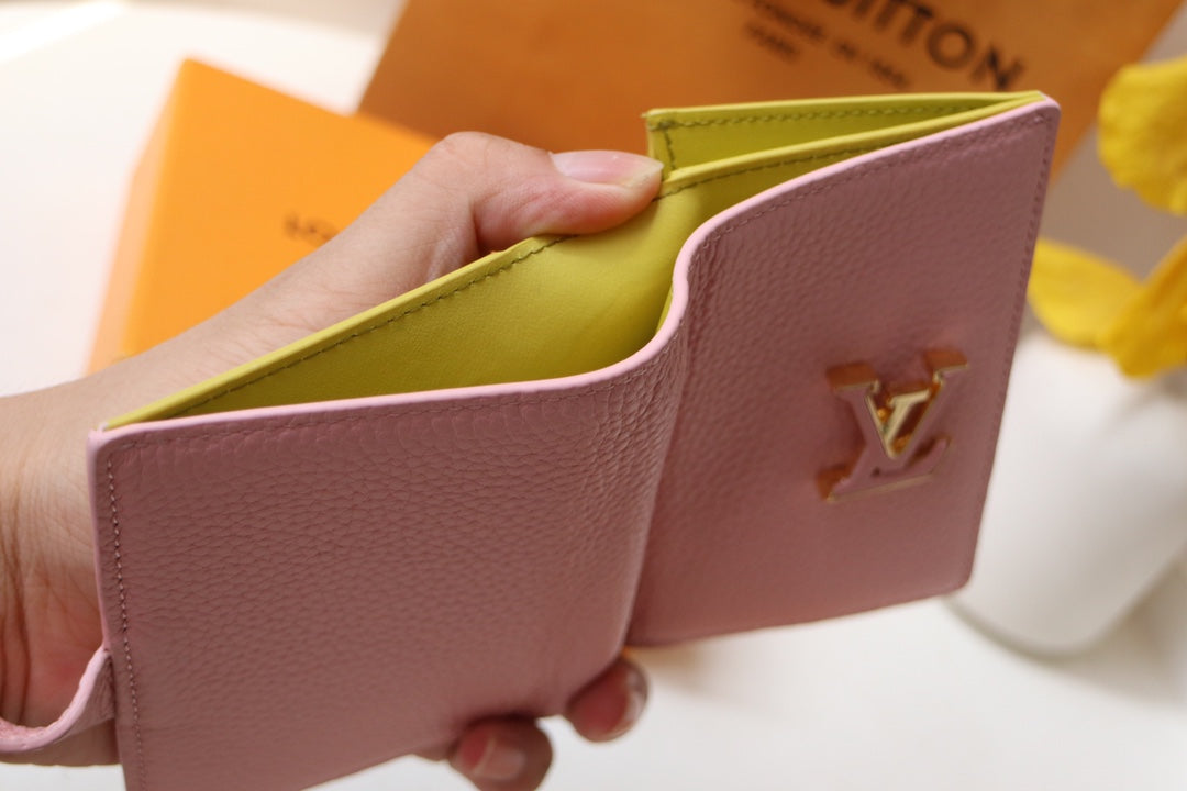 VERTICAL COMPACT WALLET PINK CAPUCINES mysite