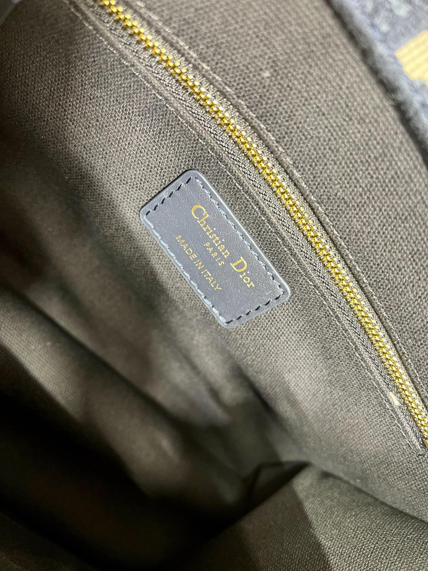 CD SMALL BOOK TOTE 26 BLUE OBLIQUE EMBROIDERY mysite