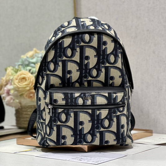 RIDER BACKPACK WHITE OBLIQUE JACQUARD mysite