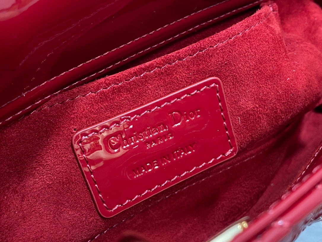 SMALL LADY D-JOY 22 RED PATENT CALFSKIN mysite