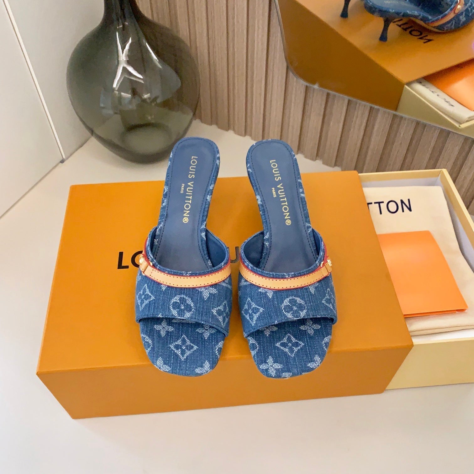 New Monogram Heel Sandals mysite
