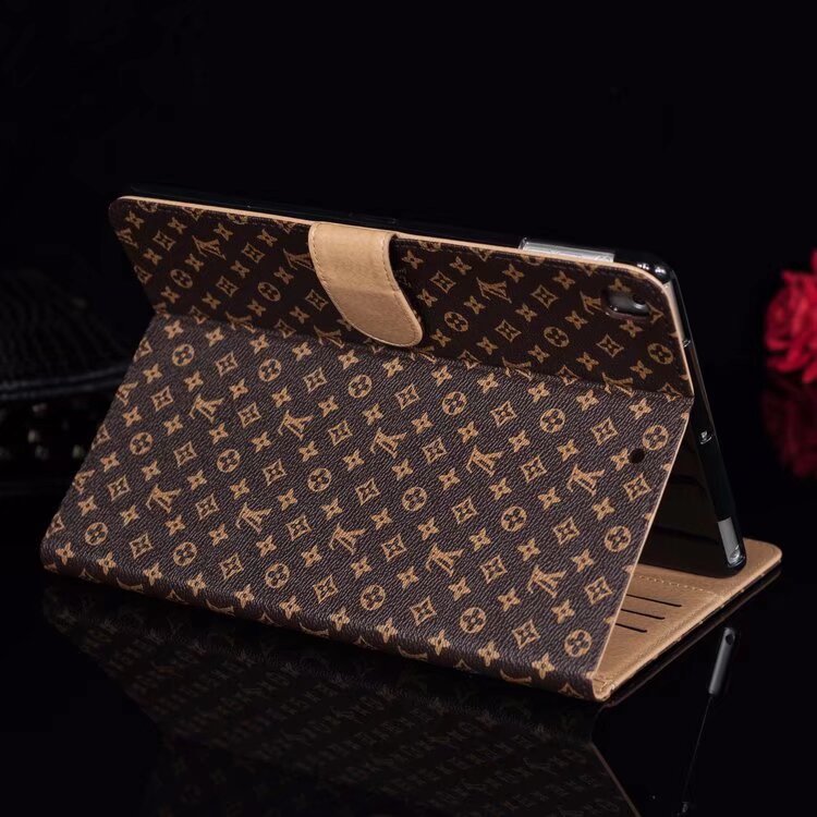 Elegant Monogram Canvas Flip Cover Apple iPad Protective Leather Case mysite