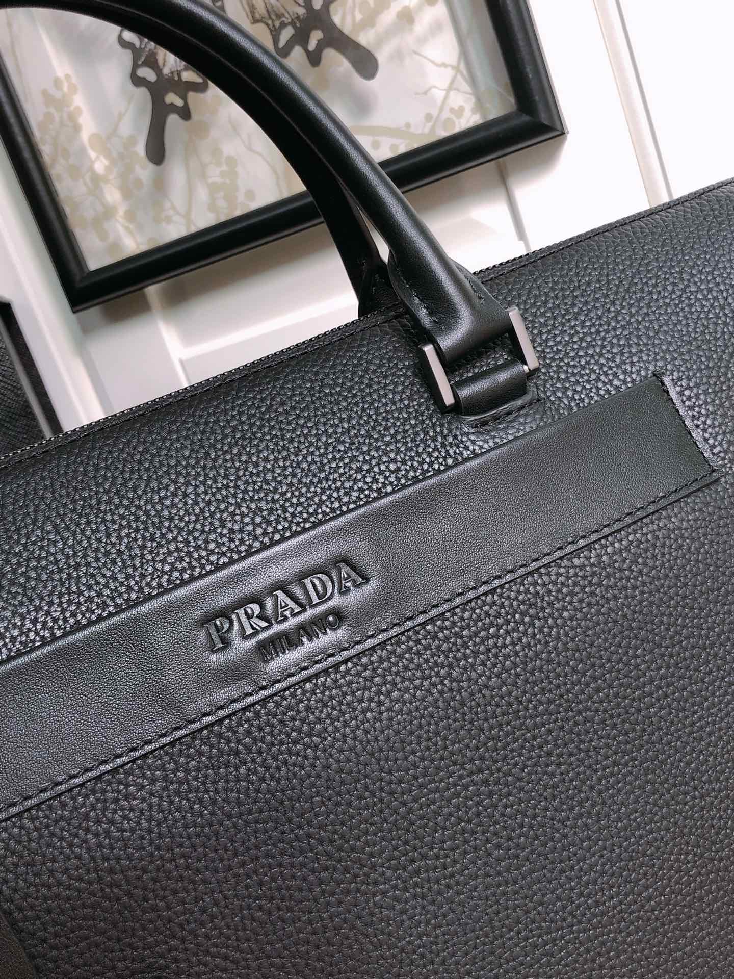 BRIEFCASE 40 IN BLACK GRAINED CALFSKIN mysite