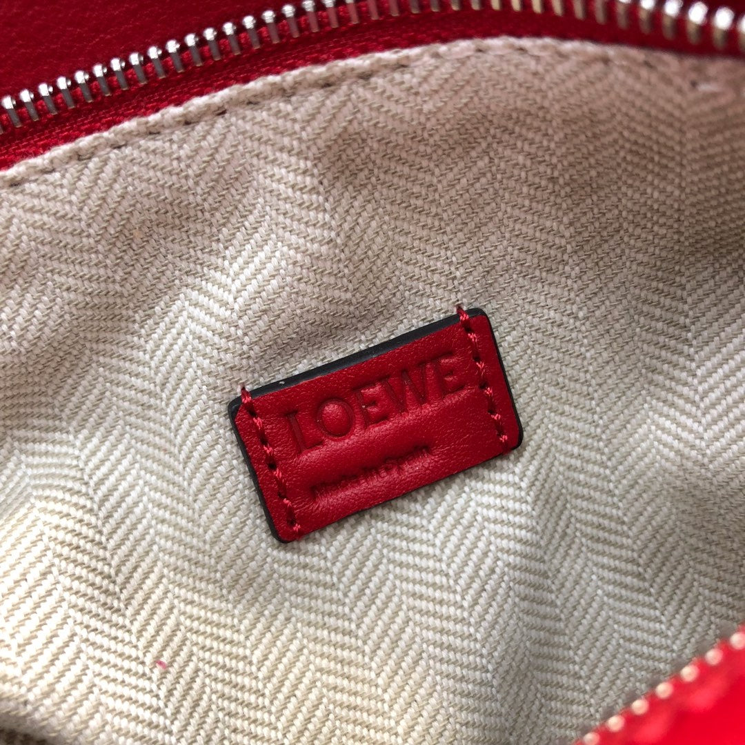 LOE MINI 18 PUZZLE BAG IN CHERRY RED CALFSKIN mysite