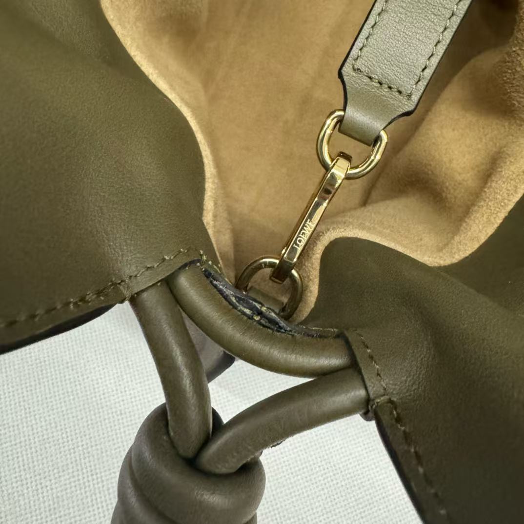 Loewe Flamenco Lucky Bag 30 Eucalyptus Olive Green Nappa Lambskin mysite