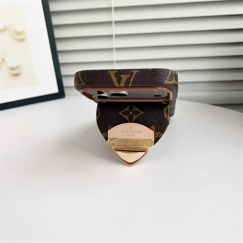 LV Luxury Phone Case with Strape For iPhone 17/ 16/ 15/ 14s mysite