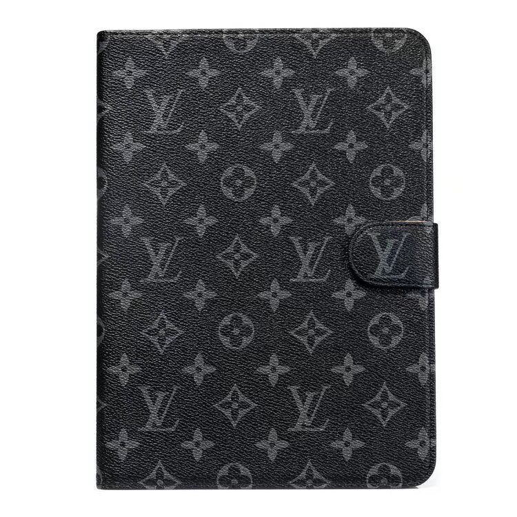 Elegant Monogram Canvas Flip Cover Apple iPad Protective Leather Case mysite