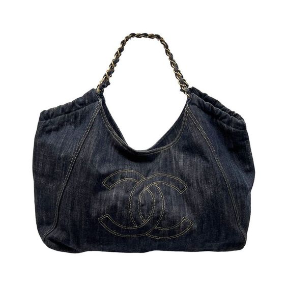 YSL Large Capacity Denim Tote Bag mysite