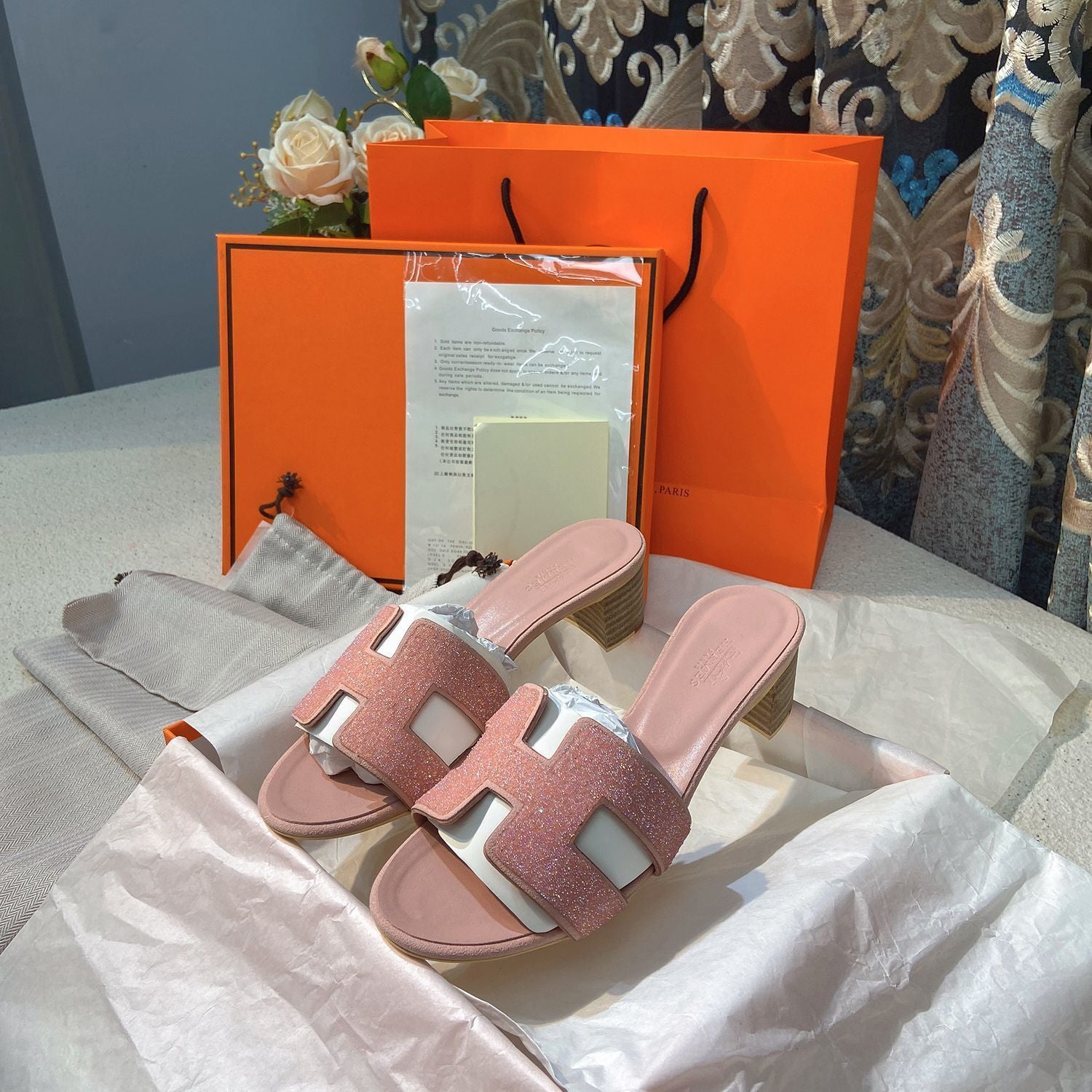 Classic H Heel Sandals mysite