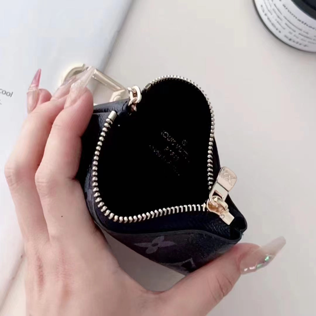 Luxury LV-Inspired Monogram Coin Pouch Collection with Chain Clips mysite
