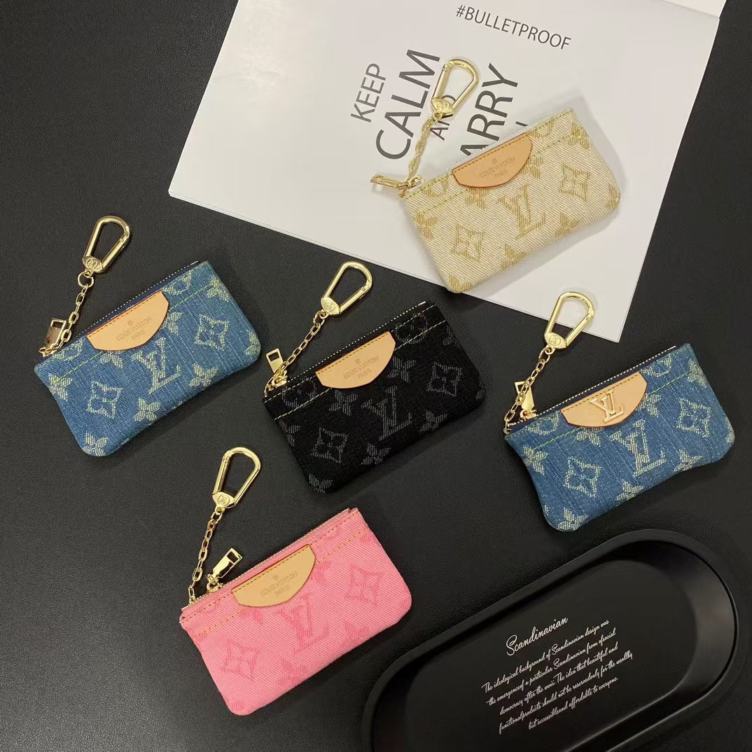 Luxury  Monogram Coin Pouch – Stylish & Compact Keychain Wallets mysite