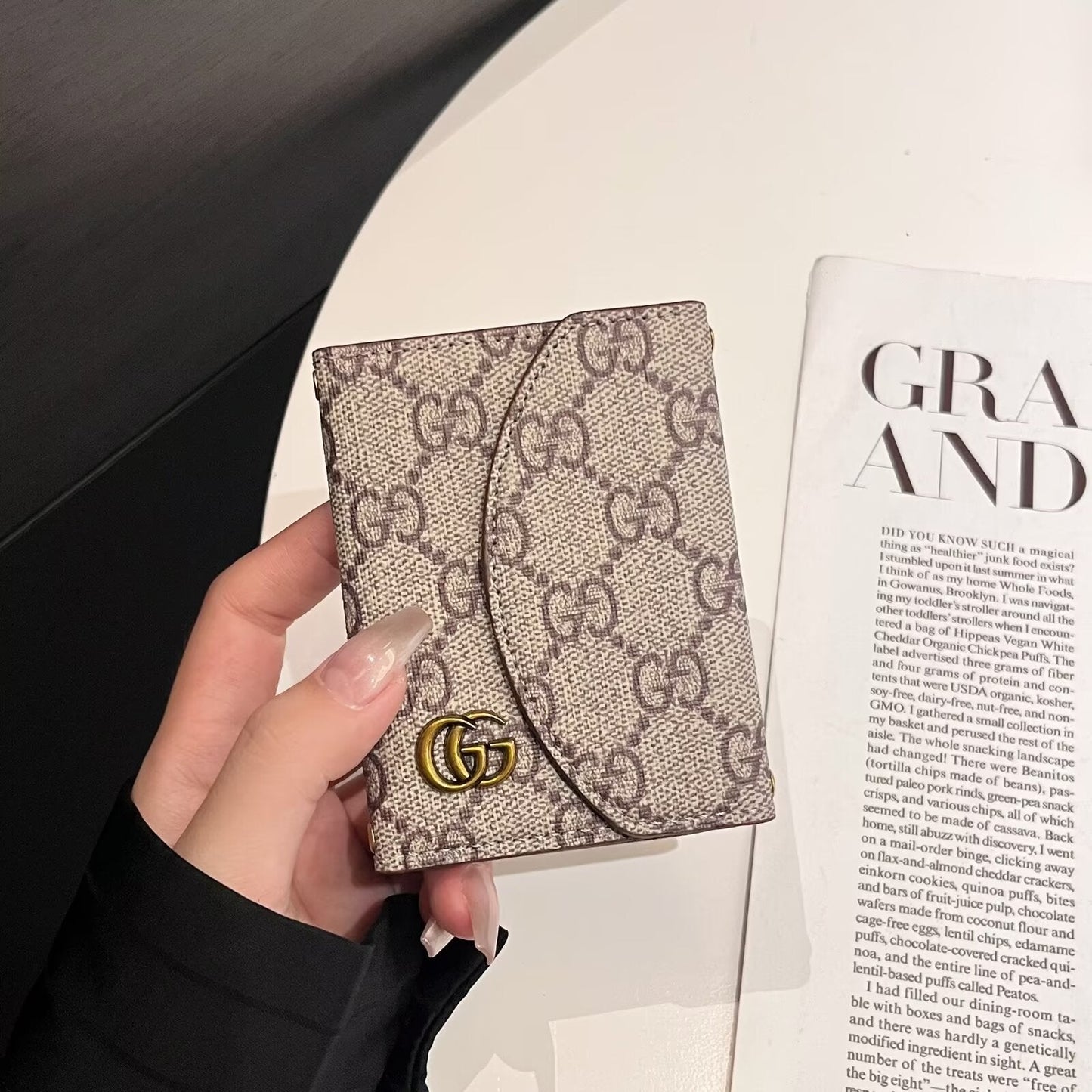 Luxury LV & GG-Inspired Monogram Compact Wallet Collection mysite