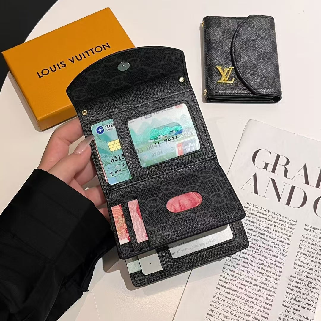 Luxury LV & GG-Inspired Monogram Compact Wallet Collection mysite