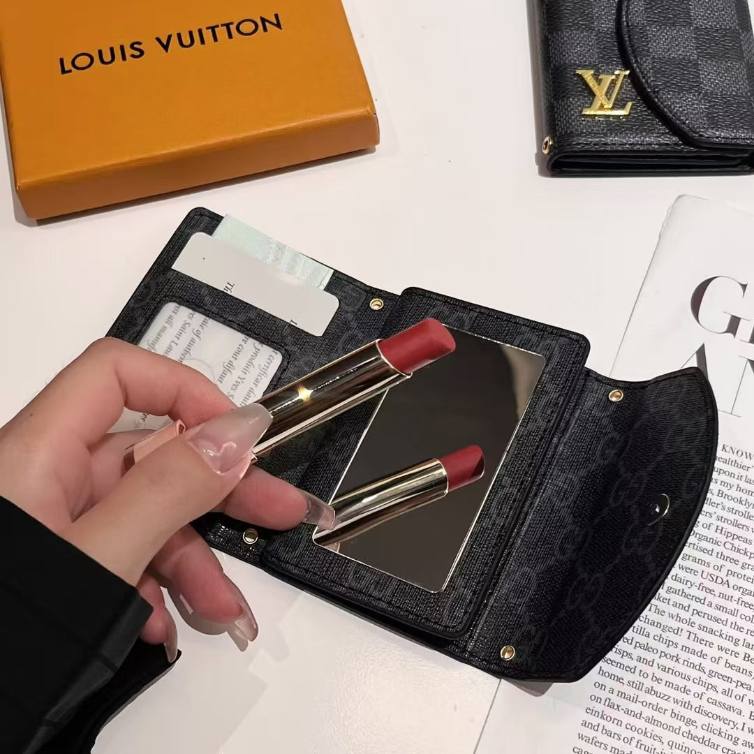 Luxury LV & GG-Inspired Monogram Compact Wallet Collections mysite