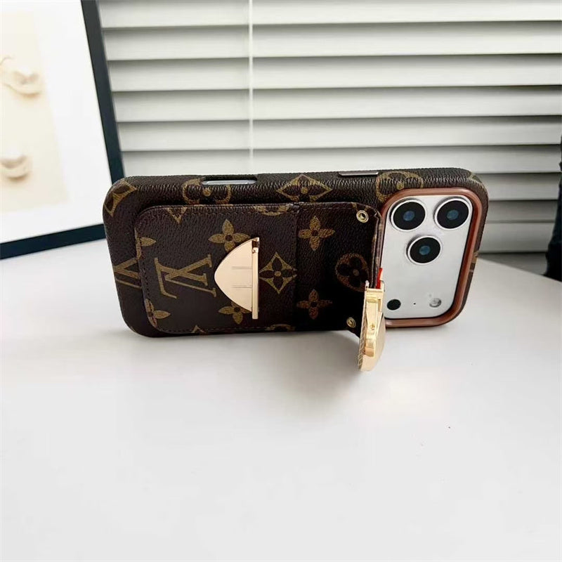 LV Luxury Phone Case with Strape For iPhone 17/ 16/ 15/ 14s mysite