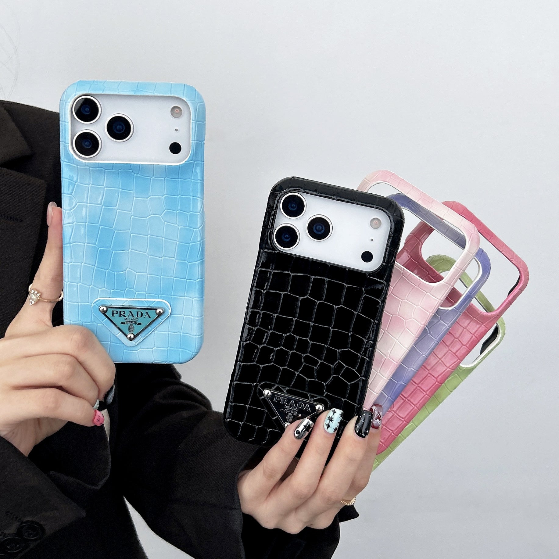 Elegant Prada Apple Phone Case For iPhone 17 / 16 / 15 / 14s mysite