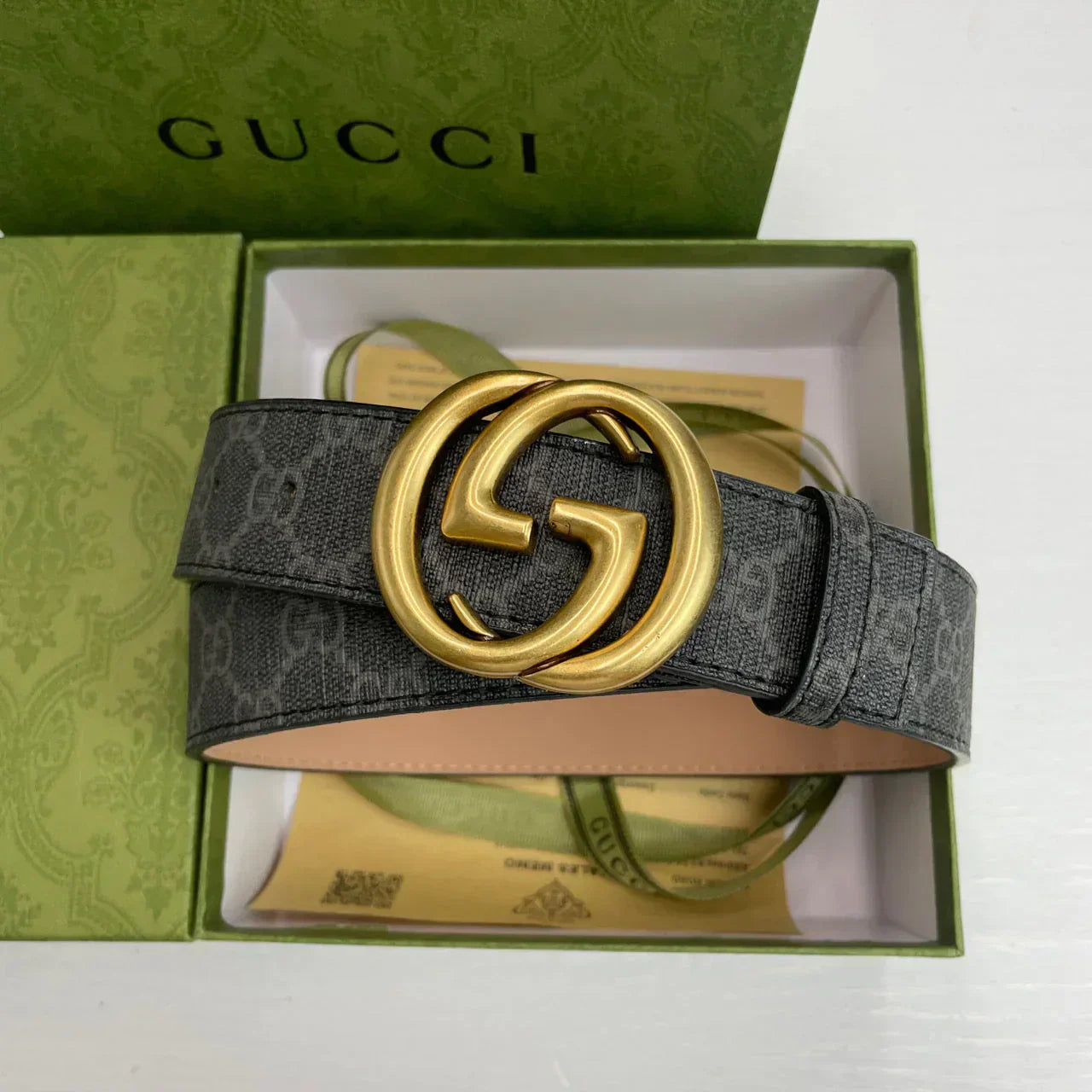 5 Colors Classic pattern printed belt mysite