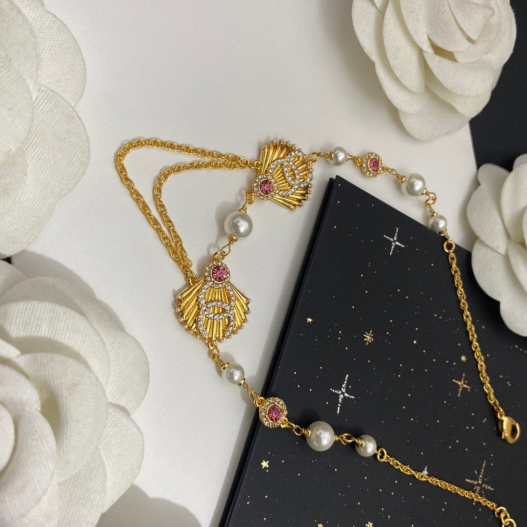 Premium Zircon Tassel Necklace-s mysite