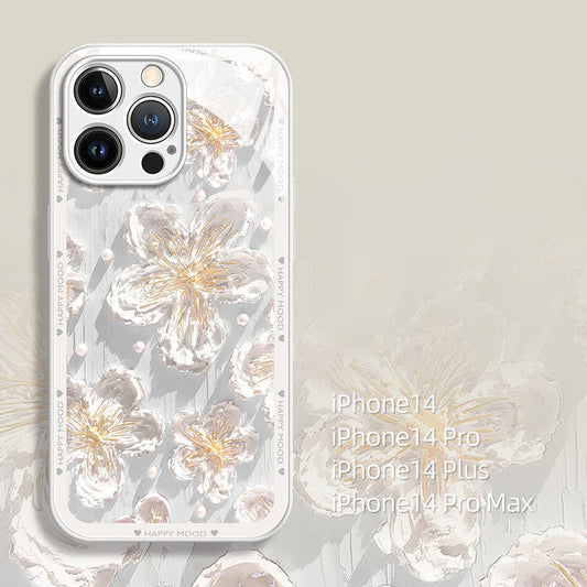 Ins New Oil Painting Flower iPhone Case mysite