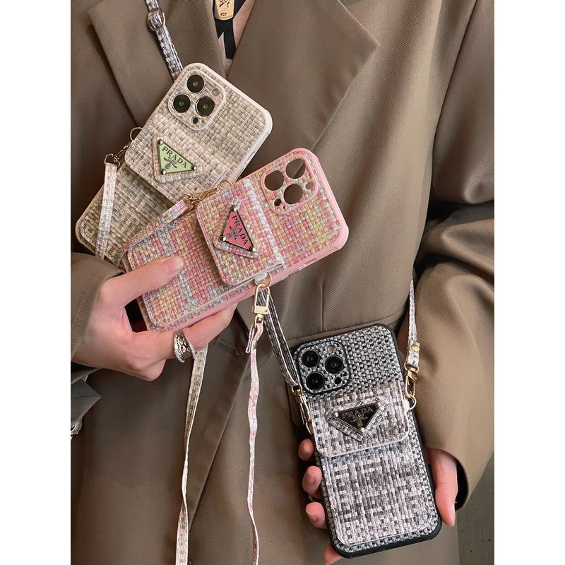 Pra Weave Card Bag Crossbody iPhone Case mysite