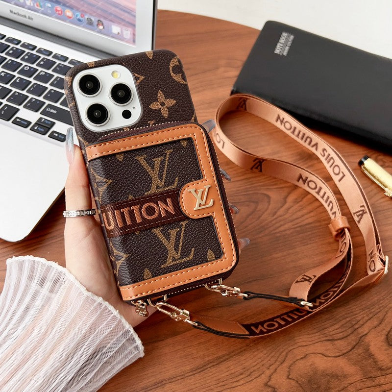 Lou GG Card Holder Chain iPhone Case mysite