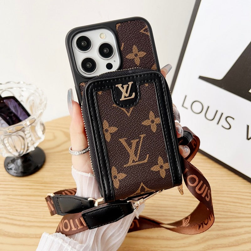 Lou GG Card Holder Chain iPhone Case mysite
