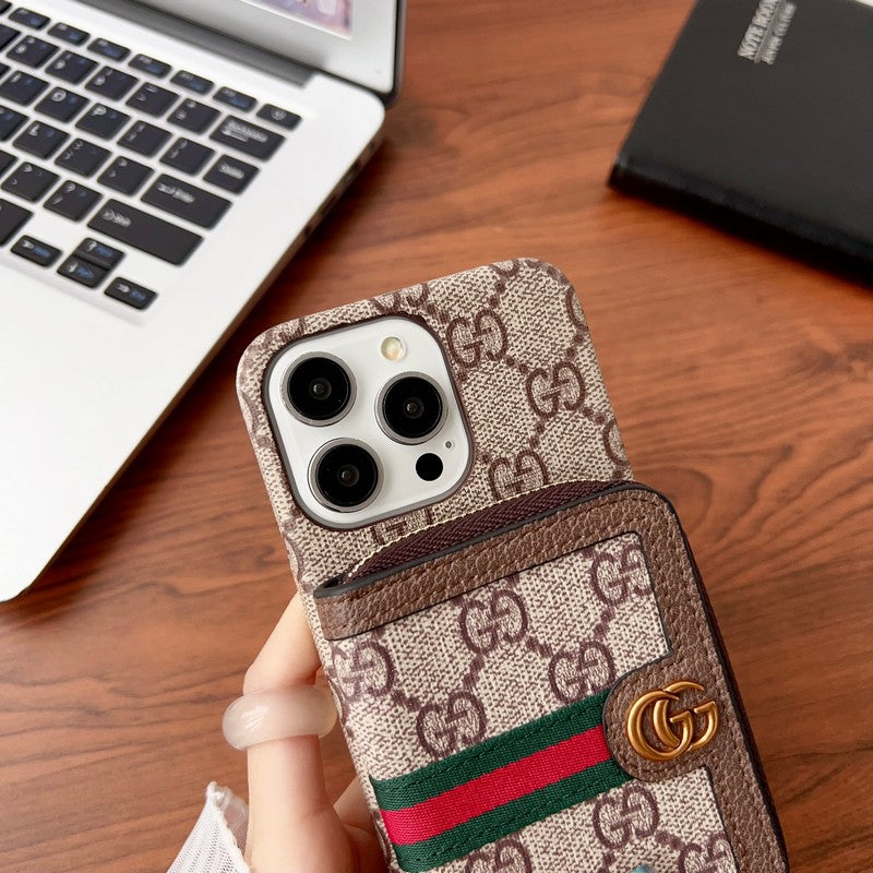 Lou GG Card Holder Chain iPhone Case mysite