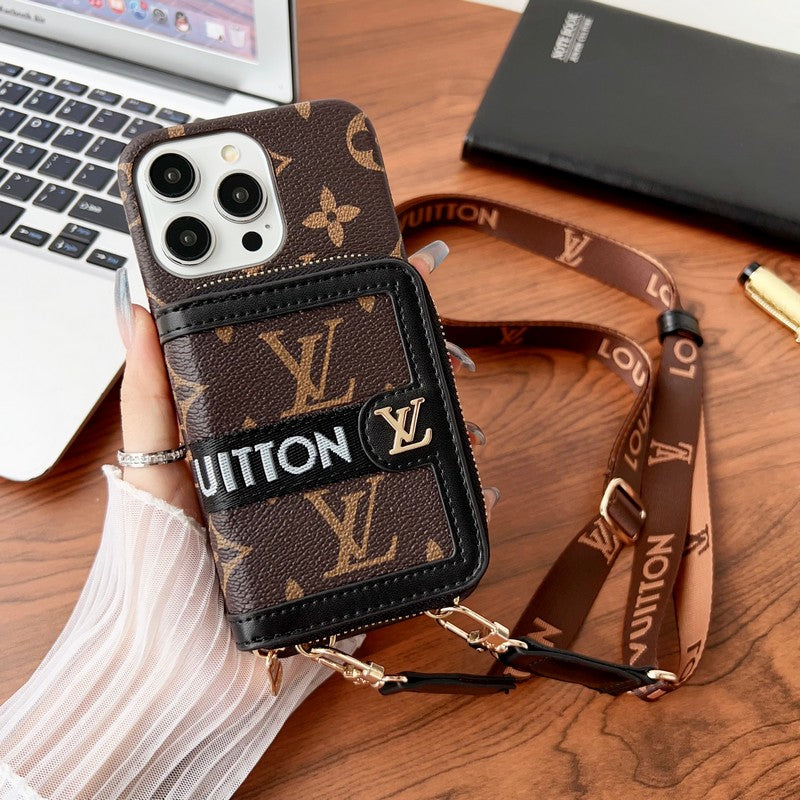 Lou GG Card Holder Chain iPhone Case mysite