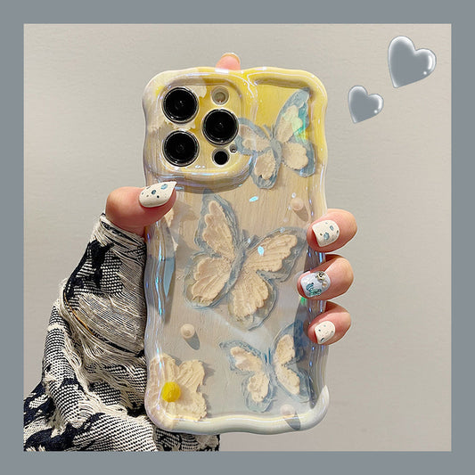 Oil Painting Gradient Butterfly iPhone Case mysite