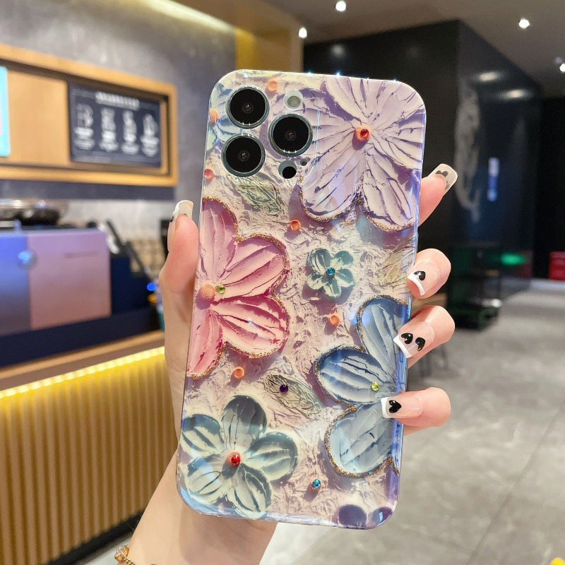 Vintage Oil Painting Flower iPhone Case mysite