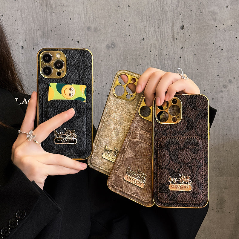 Coa Card Bag Leather iPhone Case mysite