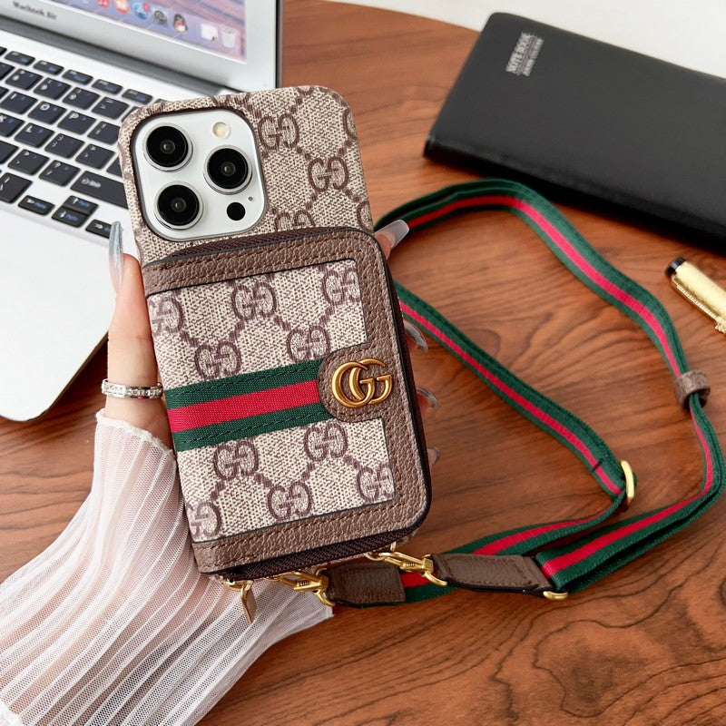 Lou GG Card Holder Chain iPhone Case mysite