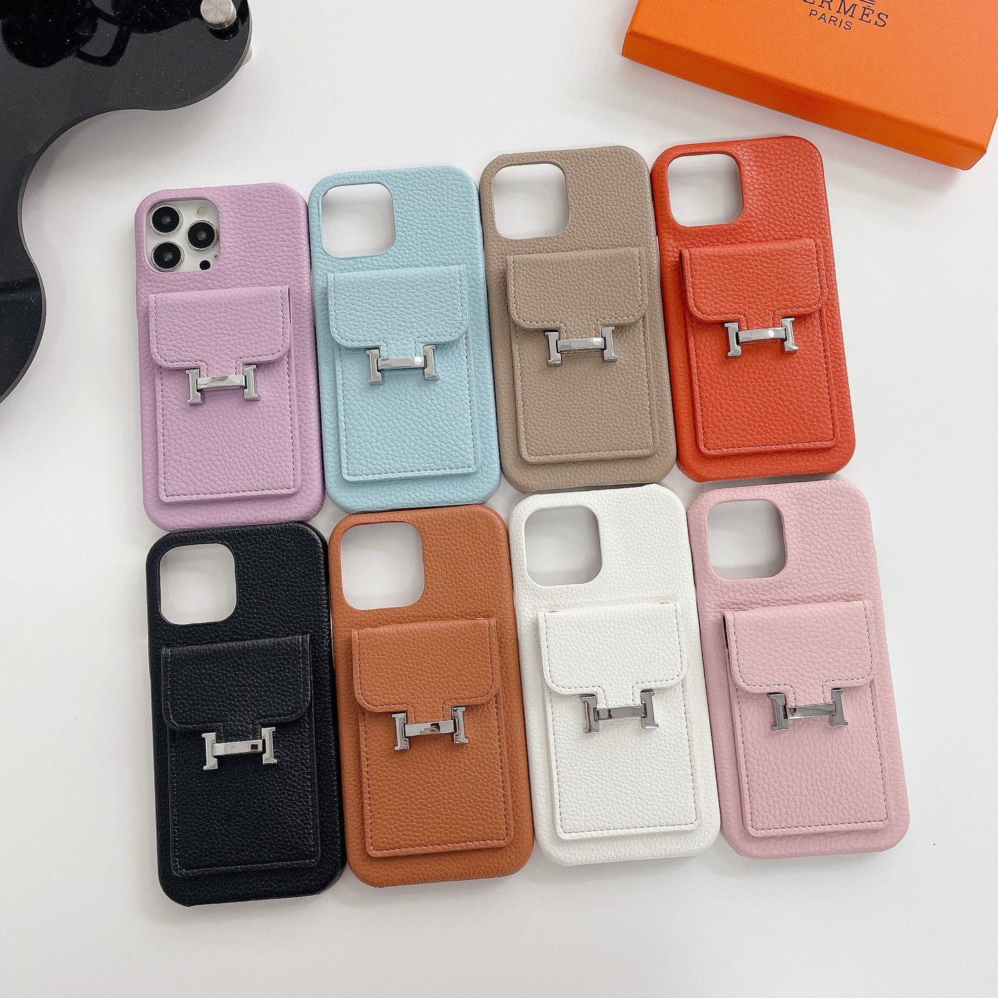 H Card Holder Leather iPhone Case mysite